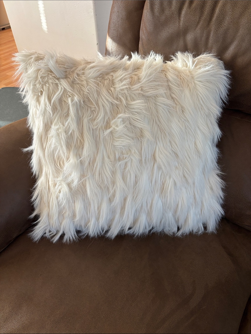 Nicole Miller Faux Fur Accent Pillow